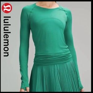Lululemon Swiftly Tech Long-Sleeve Shirt 2.0•Cascadia Green